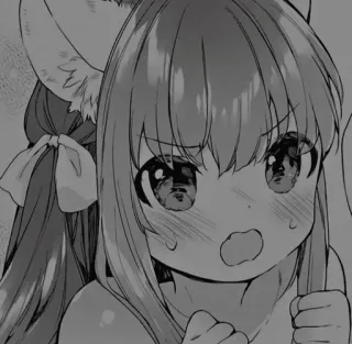 🧧 c1c182db Anime, Manga, Mignon, Fille, Oreilles d'animaux whatsapp sticker