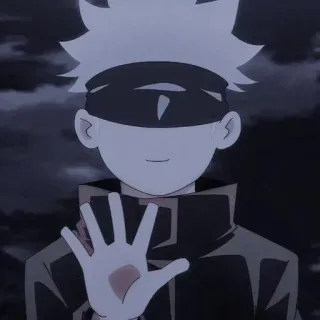 😎 2e997fcf Satoru Gojo Jujutsu Kaisen Аниме, Jujutsu Kaisen, Сатору Годжо, Годжо, Персонаж, Наклейка telegram sticker