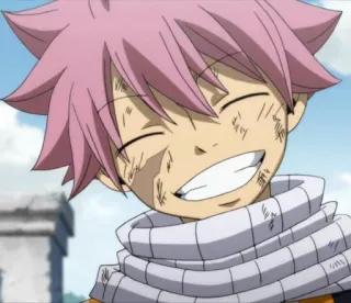 💕 4bd96573 Natsu Dragneel Fairy Tail аниме, Fairy Tail, Нацу, Нацу Драгнил, розовые волосы, Хэппи, персонаж telegram sticker