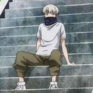 😌 e1c5e268 Toge Inumaki Jujutsu Kaisen Аниме, Манга, Тоге Инумаки, Jujutsu Kaisen, Персонаж, Сидя telegram sticker