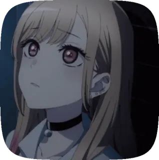 💗 0e50f0e1 Marin Kitagawa My Dress-Up Darling Anime, Manga, Marin Kitagawa, My Dress-Up Darling, linda, chica, rubia telegram sticker