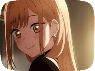 💗 b3c247ed Marin Kitagawa My Dress-Up Darling Anime, Chica, Linda, Rubia, Marin Kitagawa, My Dress-Up Darling telegram sticker