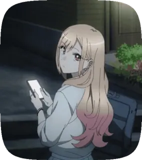 💗 c17c5395 Marin Kitagawa My Dress-Up Darling Anime, Chica, Teléfono, Marin Kitagawa, My Dress-Up Darling telegram sticker