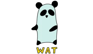 🐼 120c2b9f WAT Панда, Ват, Милый, Мультик, Смешной telegram sticker