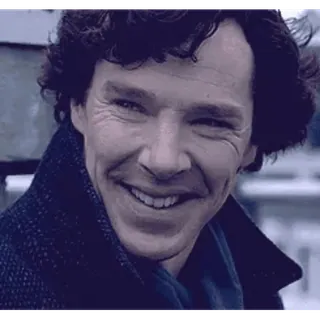 😐 73959654 Benedict Cumberbatch diễn viên, đàn ông, chân dung, người nổi tiếng, nụ cười telegram sticker
