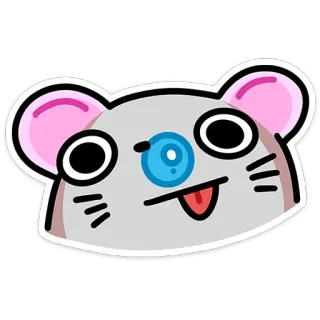 🤪 4db7c8eb Maus, Cartoon, Tier, Lustig, Süß, Aufkleber telegram sticker