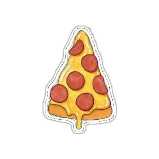 🍕 41f16cf0 pizza, food, pepperoni, italian food, fast food telegram sticker