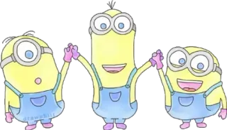 🙊 565439e0 Minions minions, cartoon, characters, funny telegram sticker
