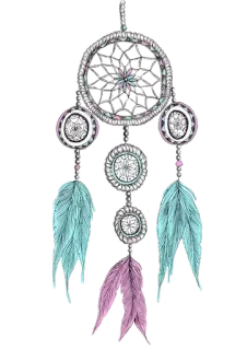 👻 5de05c71 dreamcatcher, feathers, spiritual, native american, bohemian, decoration telegram sticker