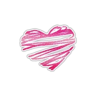 💝 84742e61 heart, love, pink, scribble, valentine, sticker telegram sticker