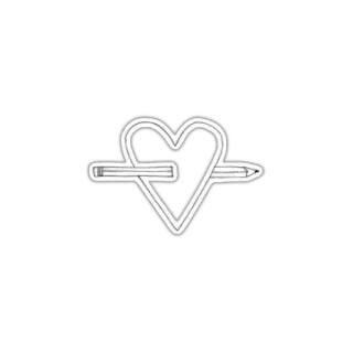 🖌 b0ab548f heart, pencil, love, art, drawing telegram sticker