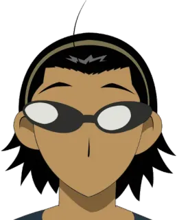 😐 01352050 Postać z kreskówki, Styl anime, Ilustracja, Wyraz twarzy, Serial animowany, Kreskówka telegram sticker