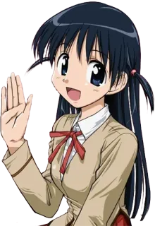 ✋ 04a3ffdf Anime, Kreskówka, Dziewczyna, Uroczy, Postać telegram sticker