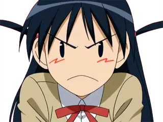 😾 203a3bed Anime, Kreskówka, Zła, Dziewczyna, Postać, Wyraz telegram sticker