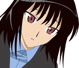 😦 25cb856f Anime, Kobieta, Kreskówka, Manga, Dziewczyna, Postać telegram sticker