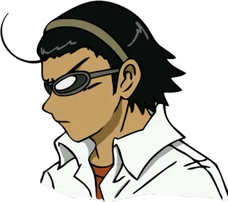 😒 649c30db Anime, Okulary, Kreskówka, Postać, Mężczyzna telegram sticker