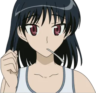 😯 a8bc9296 Anime, Dziewczyna, Postać, Lizak, Kreskówka telegram sticker