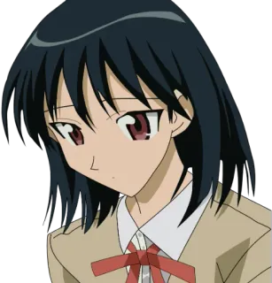 😔 ab2eb077 Anime, Dziewczyna, Mundur szkolny, Manga, Postać telegram sticker