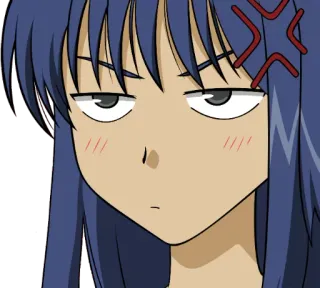 😠 ac878fe9 Anime, Kreskówka, Zły, Wściekły, Wyraz, Postać telegram sticker