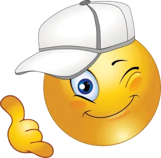 🤙 6255e149 表情符号, 表情, 打电话给我, 手势, 帽子 telegram sticker