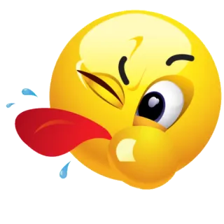 😜 7d5547db 表情符号, 表情, 脸, 傻, 卡通 telegram sticker