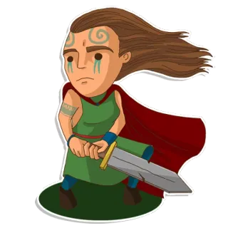 Character telegram stickers