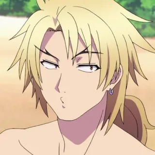 📈 08d266a1 Anime, Manga, Rambut Pirang, Karakter telegram sticker