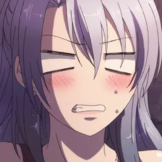 📈 11719f4a Anime, Gadis, Wajah, Ekspresi, Lucu telegram sticker