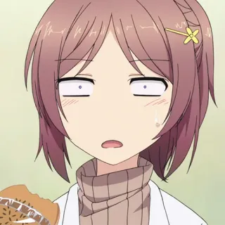 📉 1d52c037 Anime, Gadis, Makan, Menangis, Kartun telegram sticker