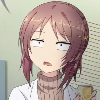 📉 2665cf65 Anime, Gadis, Wajah lucu, Bingung, Kartun telegram sticker