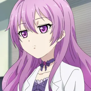 📈 2b0f9b9f anime, gadis, rambut ungu, imut, kartun telegram sticker