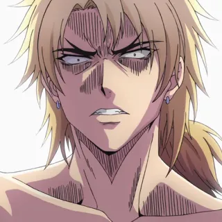 📉 3e815511 Anime, Pria, Marah, Ekspresi, Karakter telegram sticker