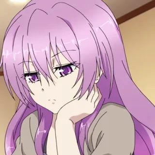 📈 45be4ad5 Anime, Gadis, Rambut ungu, Sedih, Manga telegram sticker