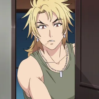 📈 4ba7b796 anime, pria, pirang, karakter telegram sticker