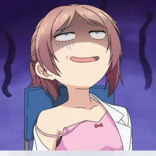 📉 5a735097 Anime, Gadis, Kelelahan, Lelah, Ekspresi, Lucu telegram sticker