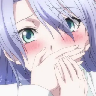 📈 f6d19aed Anime, Gadis, Blush, Imut, Malu telegram sticker