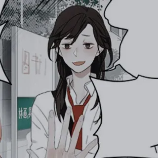 🍢 50e7ff1e desenho animado, ilustração, anime, mangá, mulher, personagem telegram sticker