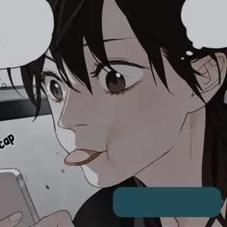 🥟 c21ec7a5 cap Anime, Personagem, Língua, Rosto, Perfil, Sticker, Meme telegram sticker