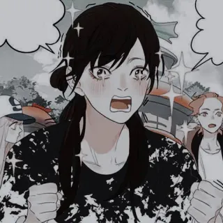 🍤 d0633eba garota anime, chocada, desenho animado, ilustração, mangá telegram sticker