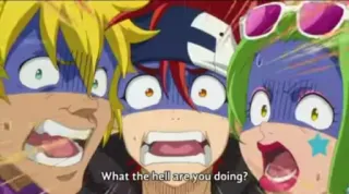 🥶 6569d073 What the hell are you doing? 动漫, 震惊, 惊讶, 卡通, 惊叹 telegram sticker