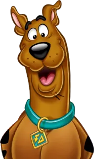 😀 8d6d7501 Scooby-Doo dog, cartoon, mystery, Scooby-Doo, detective telegram sticker