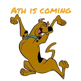🔥 5149934c Scooby Doo ATH IS COMING kartun, anjing, Scooby Doo, segera, meme telegram sticker