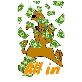 💸 b3df4cc5 Scooby-Doo All in Kartun, Anjing, Uang, Tumpukan, Perjudian telegram sticker