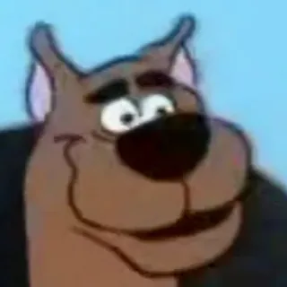 🍅 0dc4f409 Scooby Doo Scooby Doo, cane, personaggio dei cartoni animati, animato, marrone, Scooby whatsapp sticker