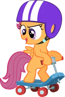 Scootaloo Pony telegram stickers