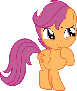 😁 d9b24d24 Scootaloo My Little Pony ポニー, アニメ, 動物, 友情, かわいい, 楽しい telegram sticker