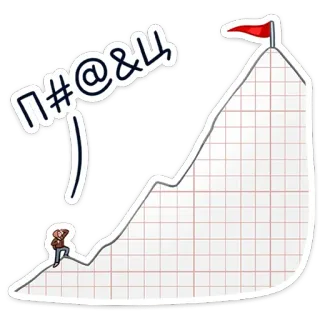 🚩 f961068e П#@&Ц berg, klimmen, succes, vastberadenheid, doel, prestatie telegram sticker