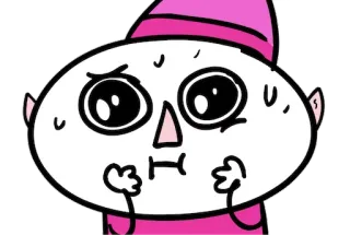 😾 3a9ee09d การ์ตูน, เหงื่อออก, กังวล, วิตกกังวล, ประหม่า, ตัวละคร telegram sticker