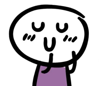 😽 4eed319b การ์ตูน, น่ารัก, คาวาอิ, ตัวละคร, สติกเกอร์, ยิ้ม, สงบ telegram sticker