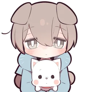 🐱 807c783d Anime, Cartoon, Hund, Tier, Süß, Kawaii telegram sticker